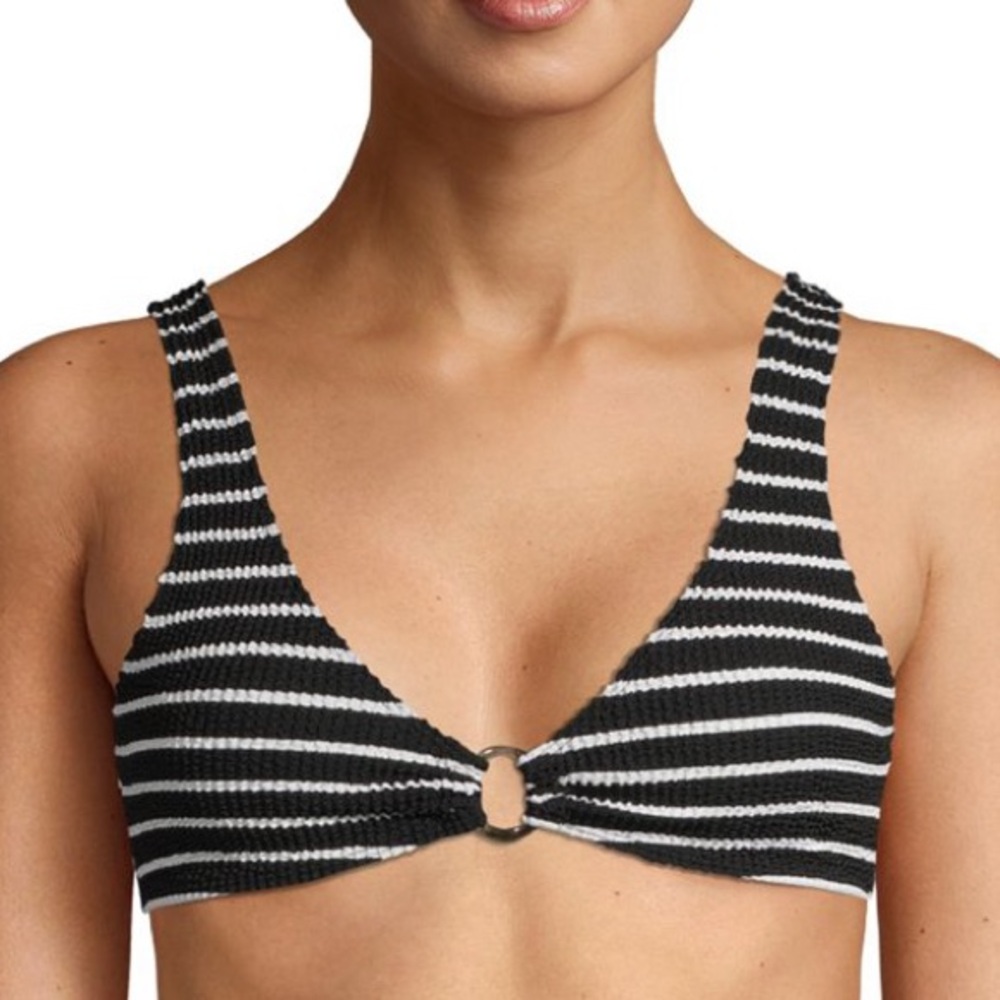 ‼️CLEARANCE Item‼️| Striped Popcorn Texture Bikini Top